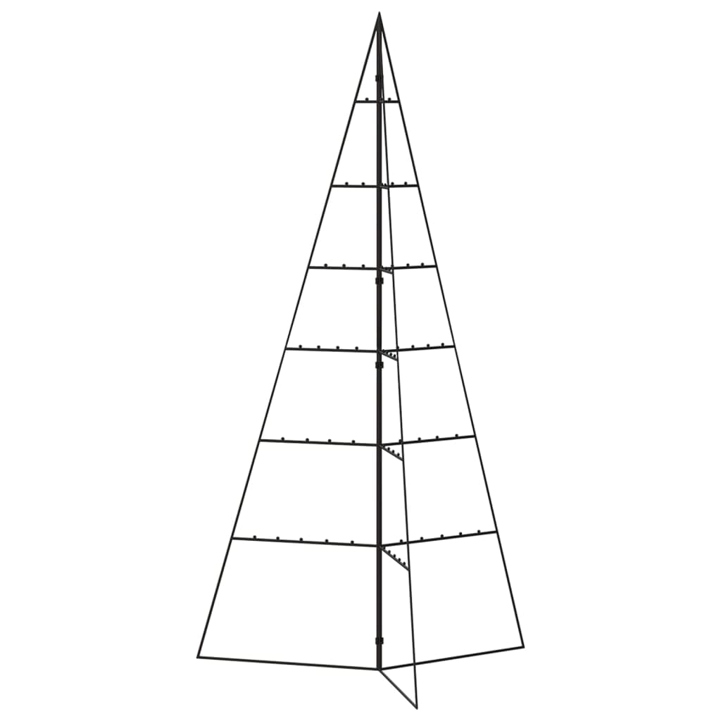 Árvore de Natal para decoração 140 cm metal preto