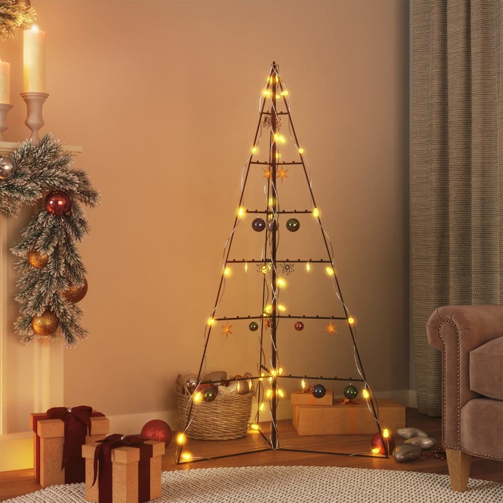 Árvore de Natal para decoração 140 cm metal preto