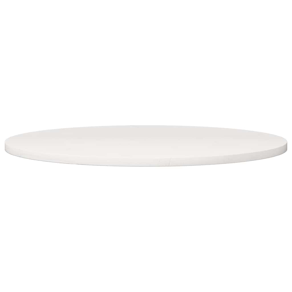 Tampo de mesa redondo Ø90x3 cm madeira de pinho maciça branco