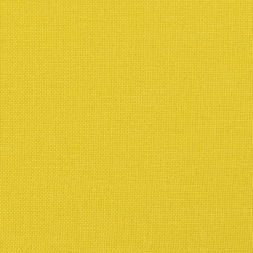 Sofá de 3 lugares 180 cm tecido amarelo-claro