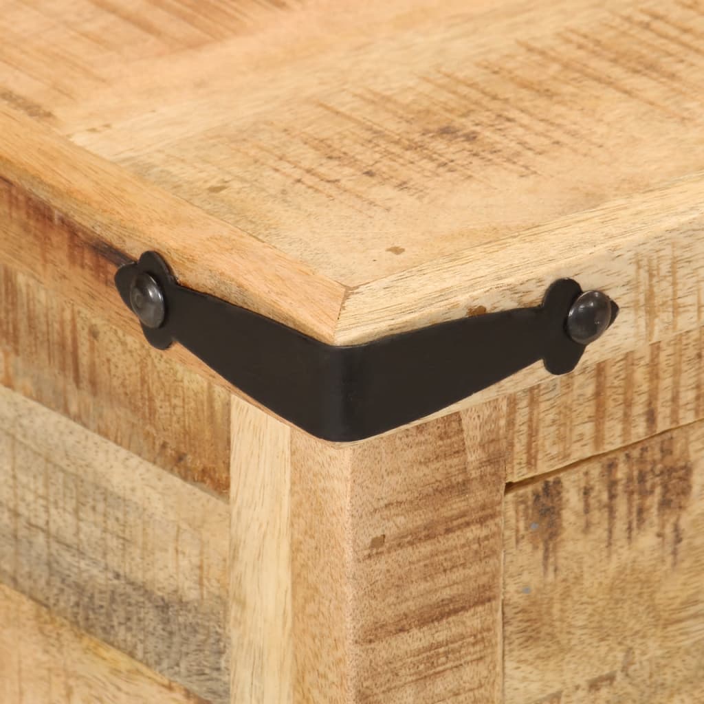 Mesa de cabeceira 40x40x50 cm madeira mangueira maciça