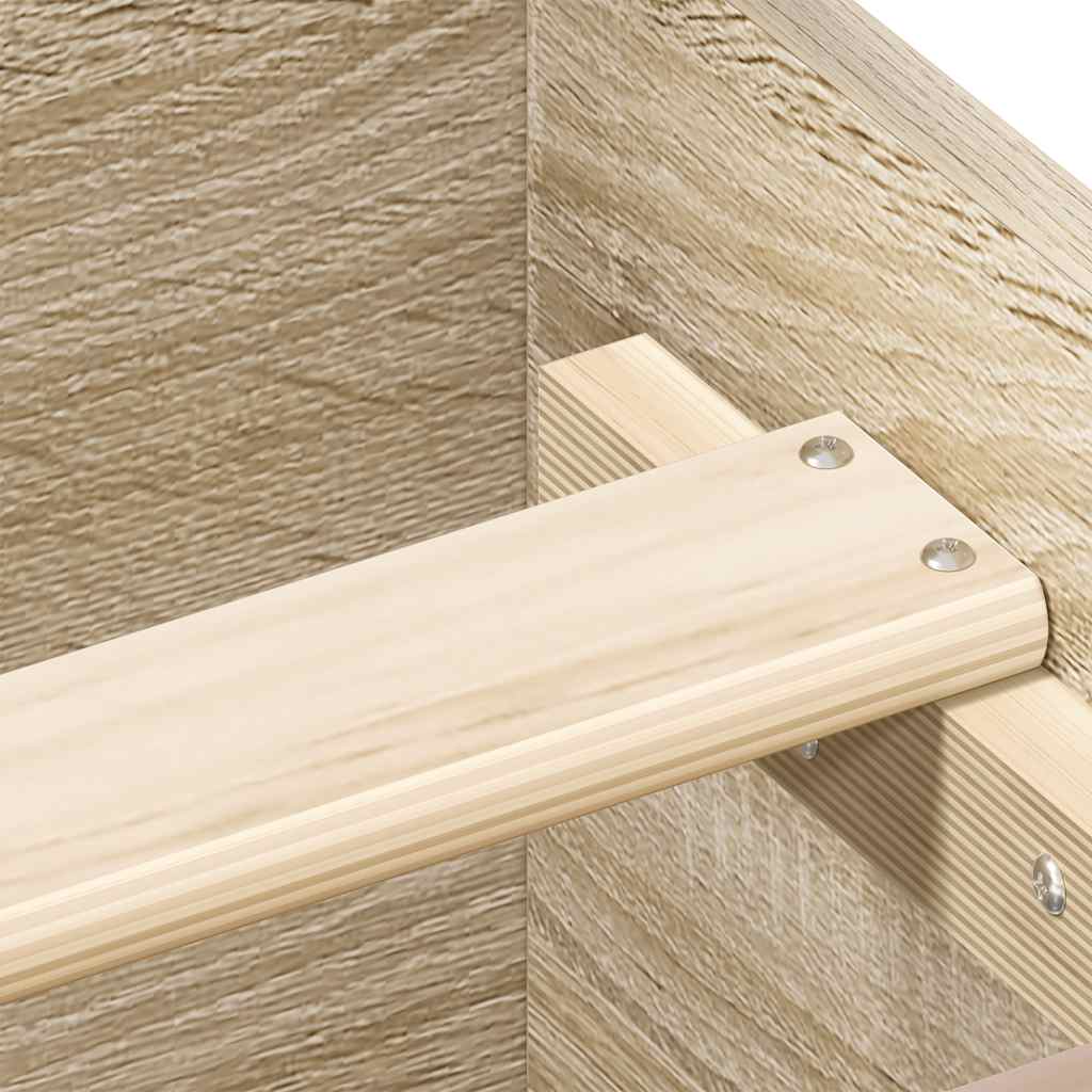 Estrutura cama s/ colchão derivados de madeira carvalho sonoma