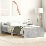 Estrutura de cama 90x200 cm derivados de madeira cinza sonoma