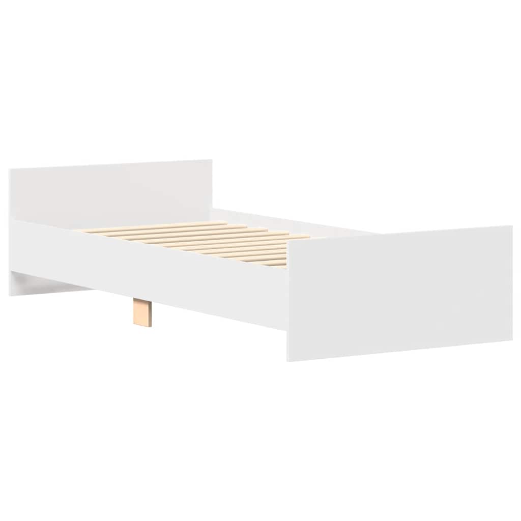 Estrutura cama solteiro 75x190 cm derivados de madeira branco