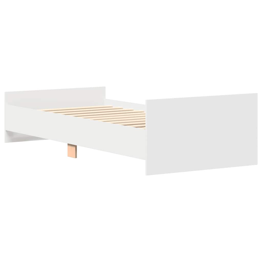 Estrutura cama solteiro 75x190 cm derivados de madeira branco