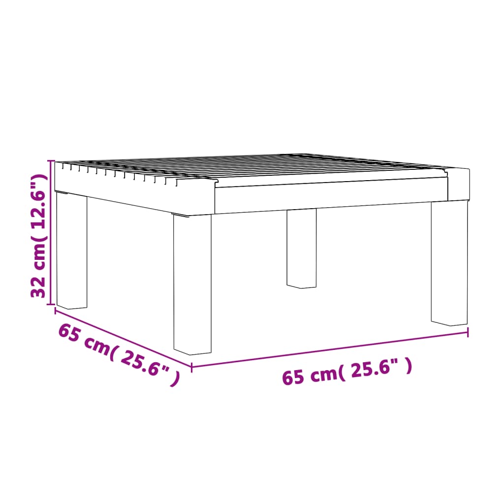 3 pcs conjunto lounge de jardim com almofadões PP antracite