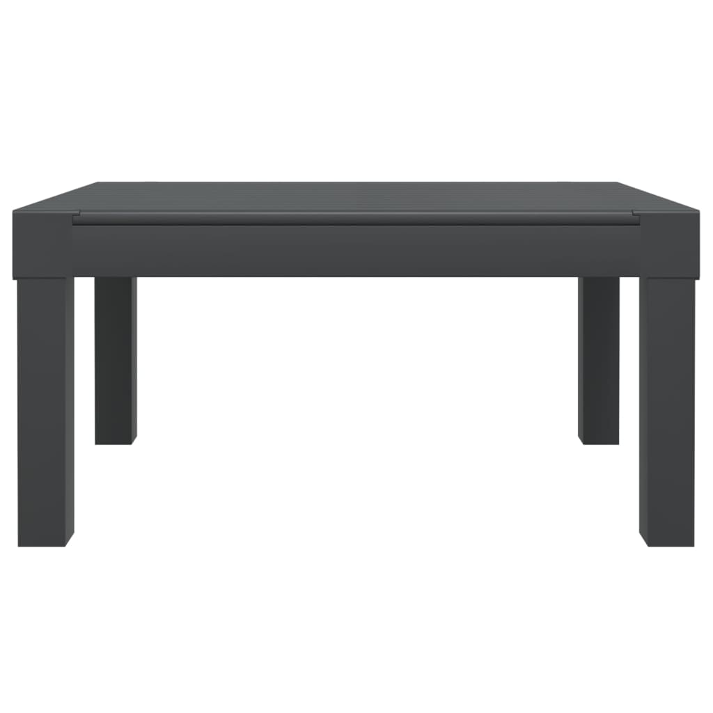 3 pcs conjunto lounge de jardim com almofadões PP antracite