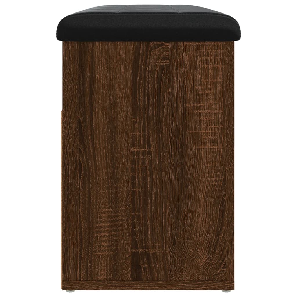 Banco sapateira 82x32x45,5cm derivado madeira carvalho castanho