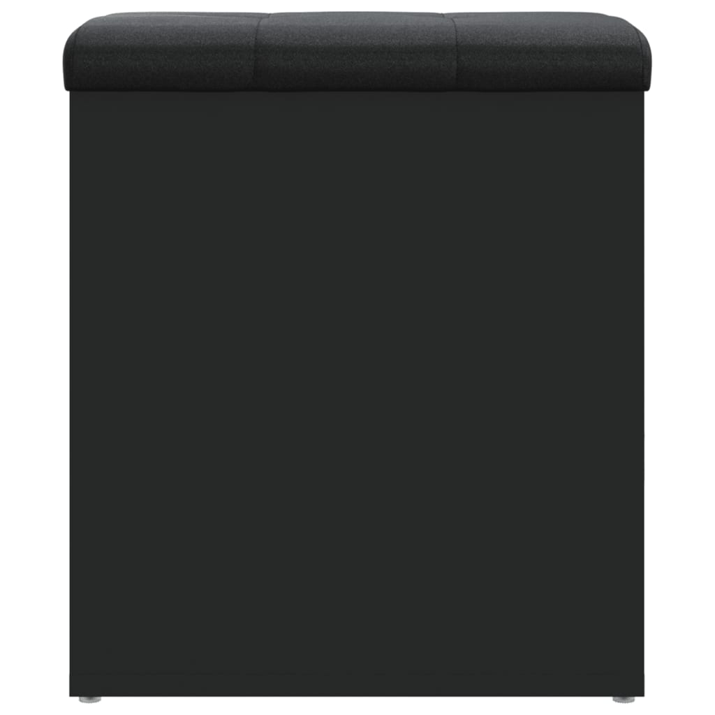 Banco de arrumação 42x42x45 cm derivados de madeira preto