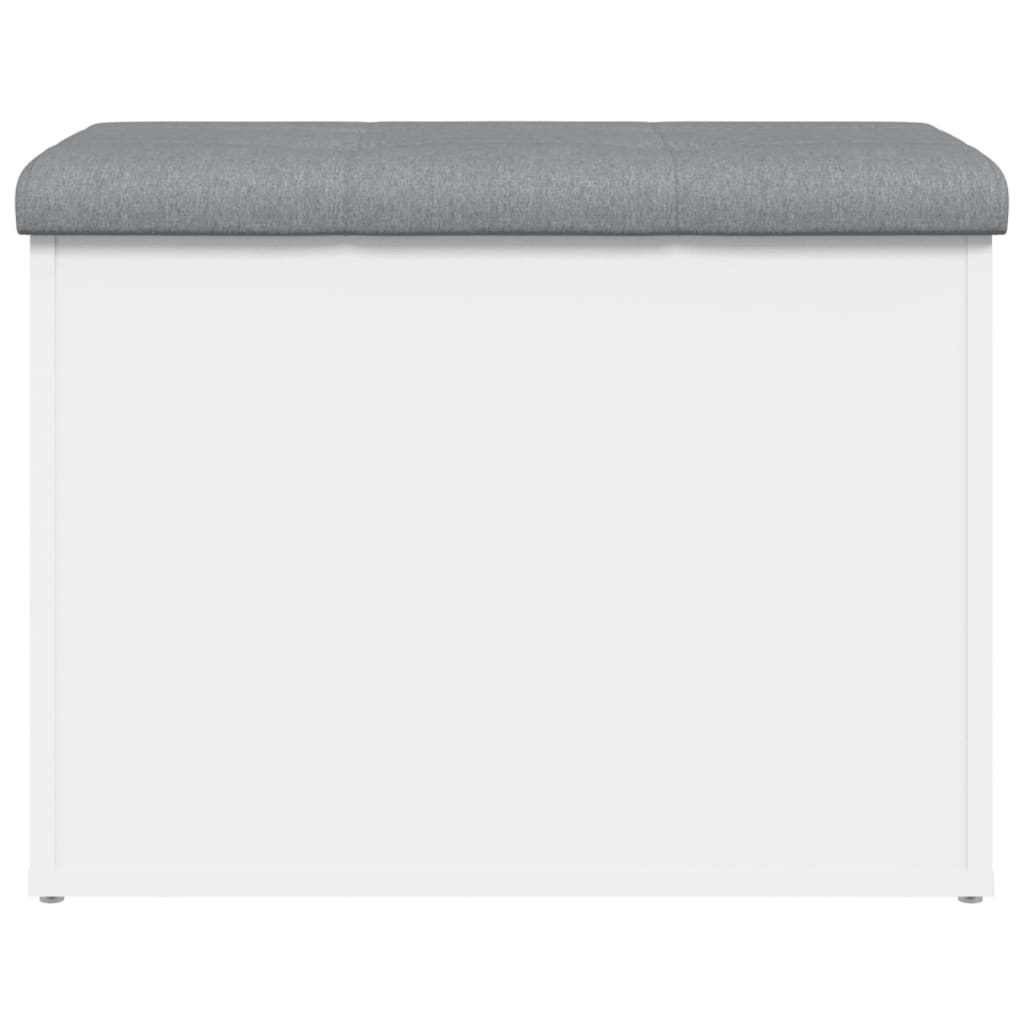 Banco de arrumação branco 62x42x45 cm madeira projetada