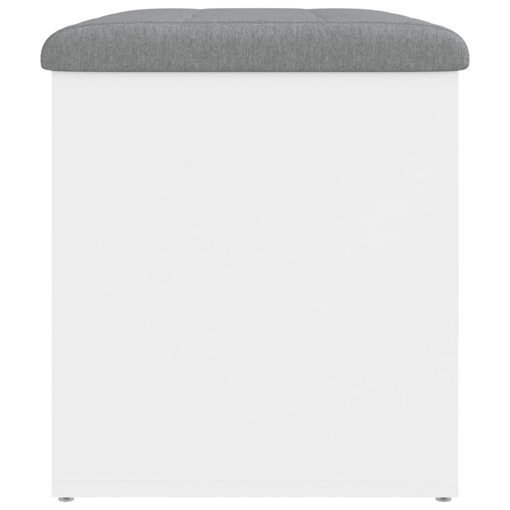 Banco de arrumação branco 62x42x45 cm madeira projetada