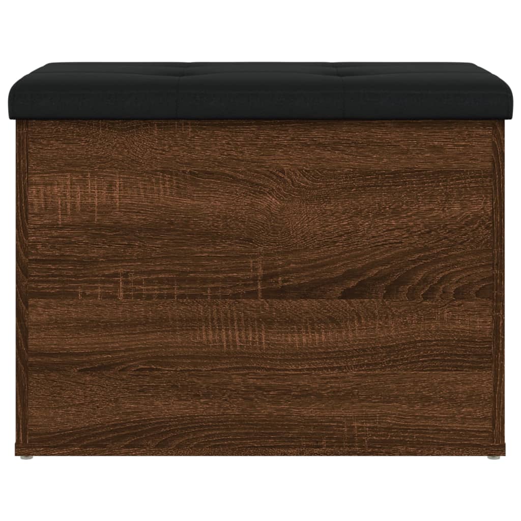 Banco arrumação 62x42x45 cm derivados madeira carvalho castanho