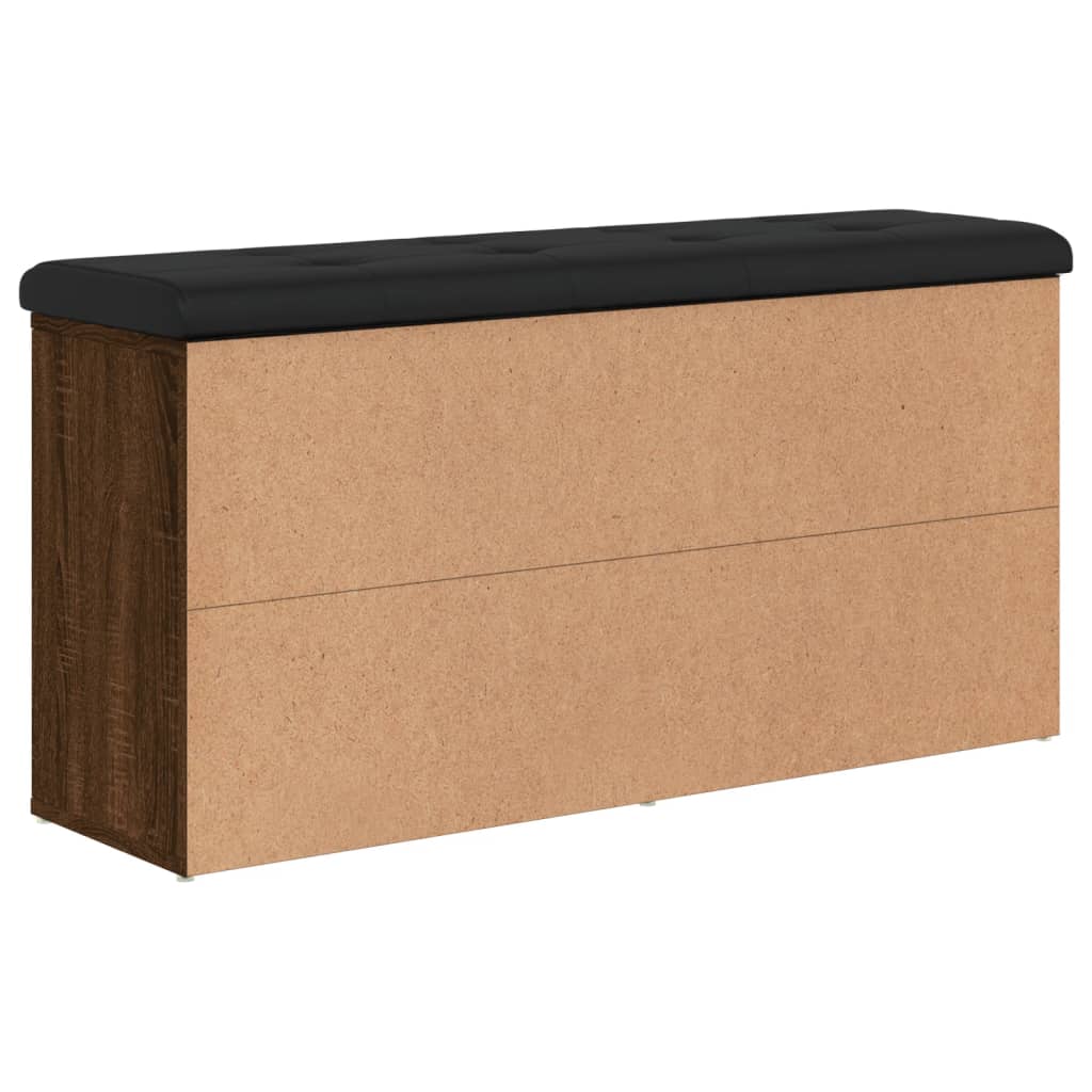 Banco sapateira 102x32x50cm derivados madeira carvalho castanho