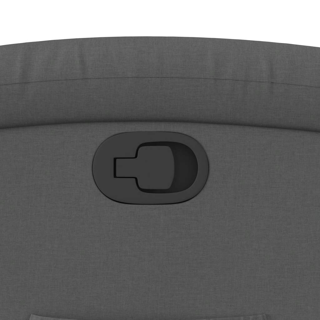 Poltrona reclinável elevatória tecido cinzento-escuro