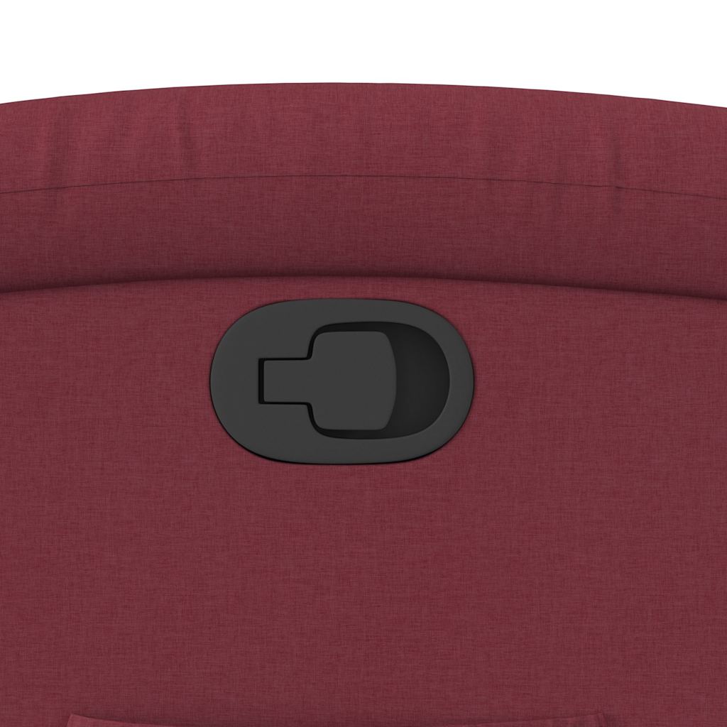 Poltrona reclinável elevatória tecido vermelho tinto