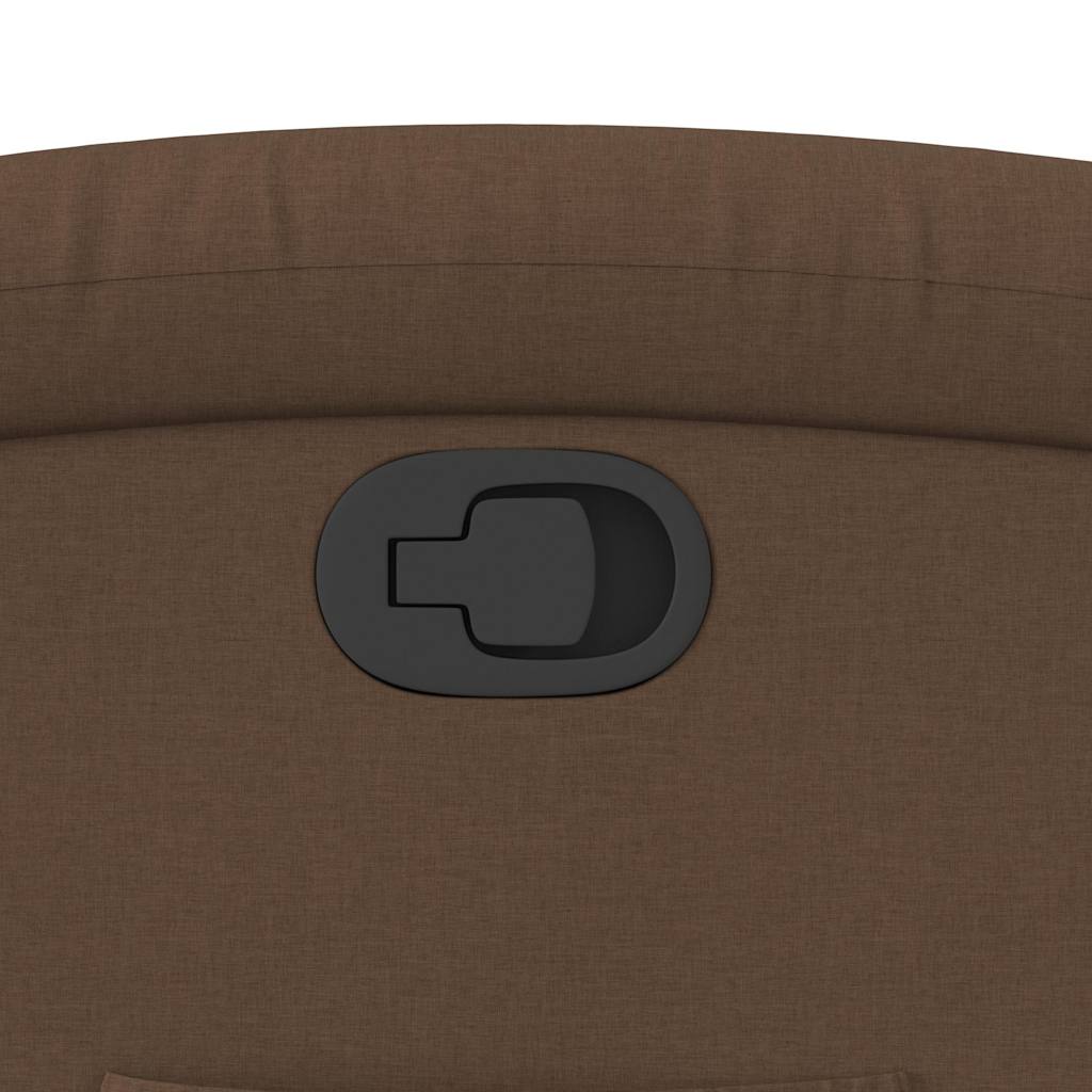 Poltrona reclinável elevatória tecido castanho