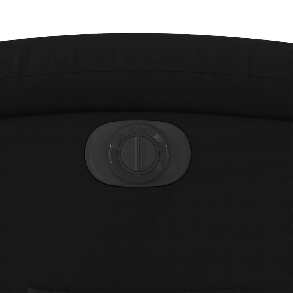 Poltrona reclinável elétrica couro artificial preto