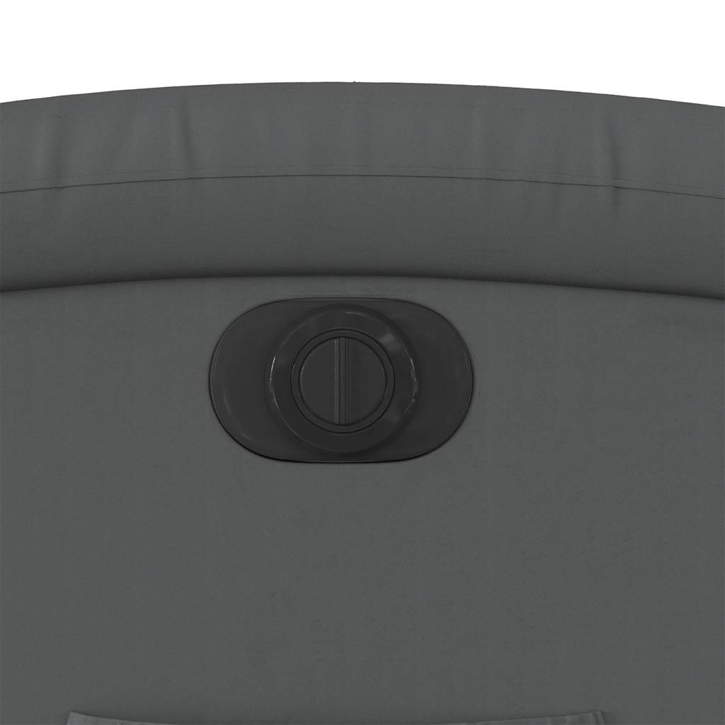 Poltrona reclinável elétrica couro artificial cinzento