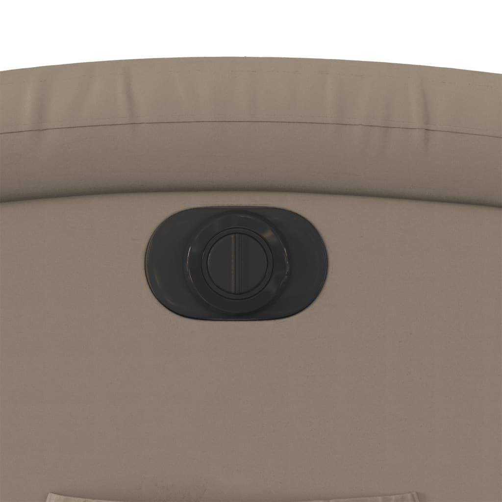 Poltrona reclinável elétrica couro artificial cor cappuccino