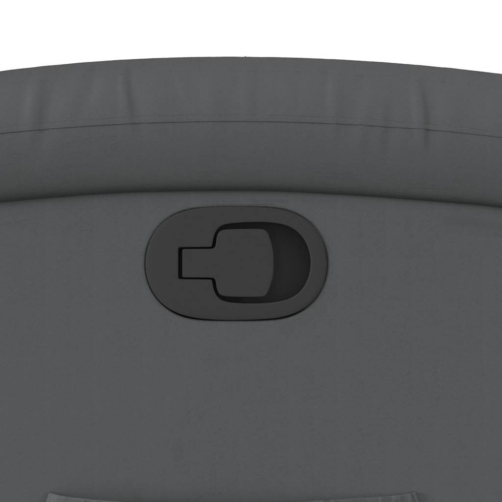 Poltrona reclinável elevatória couro artificial cinzento