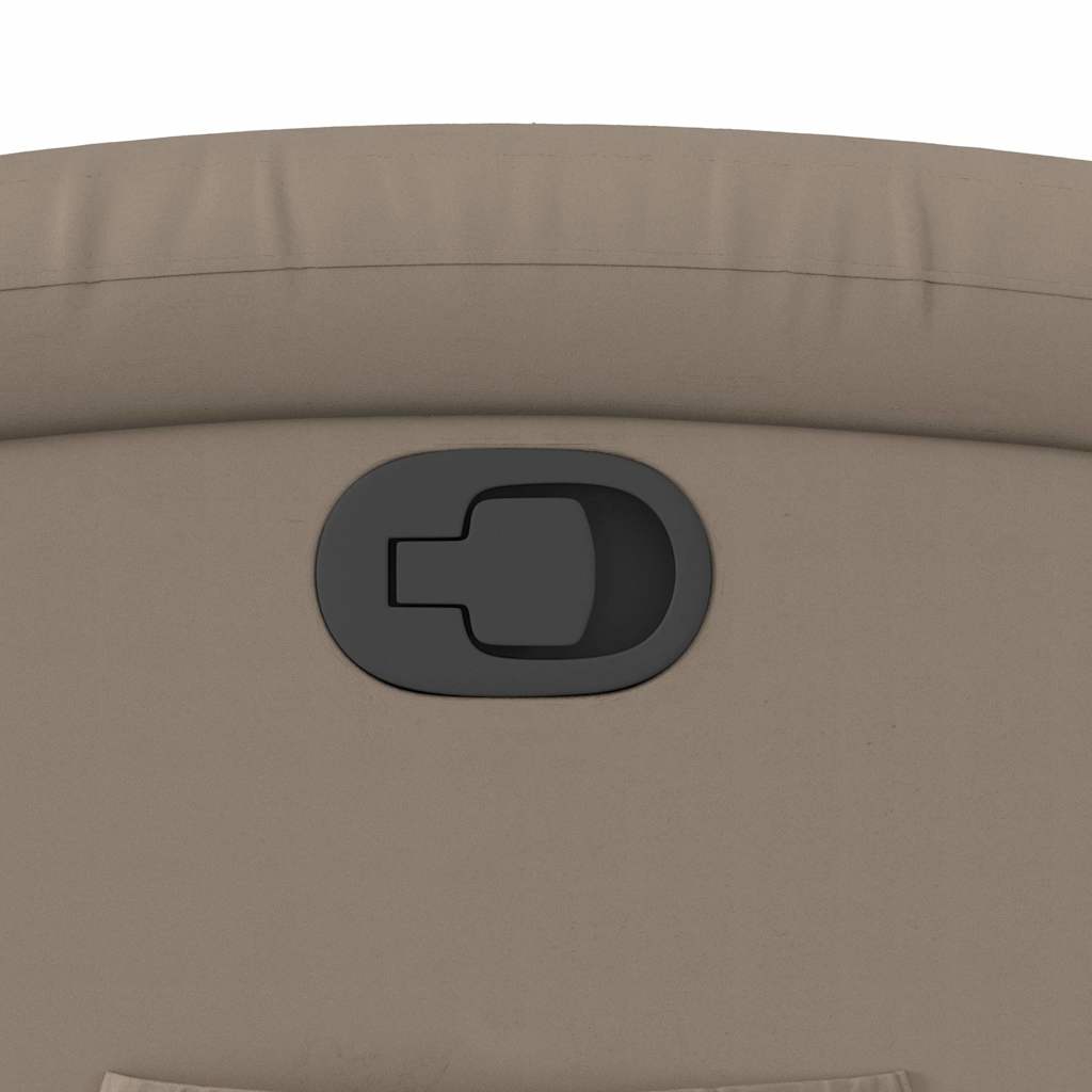 Poltrona reclinável elevatória couro artificial cor cappuccino