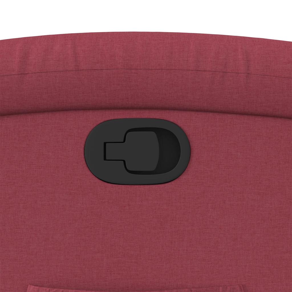 Poltrona reclinável elevatória tecido vermelho tinto