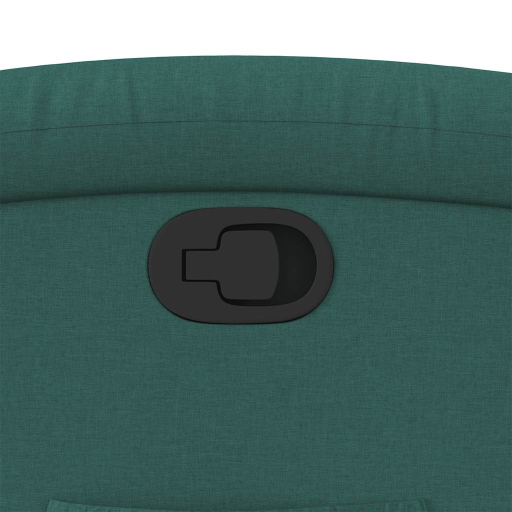 Poltrona reclinável elevatória tecido verde-escuro