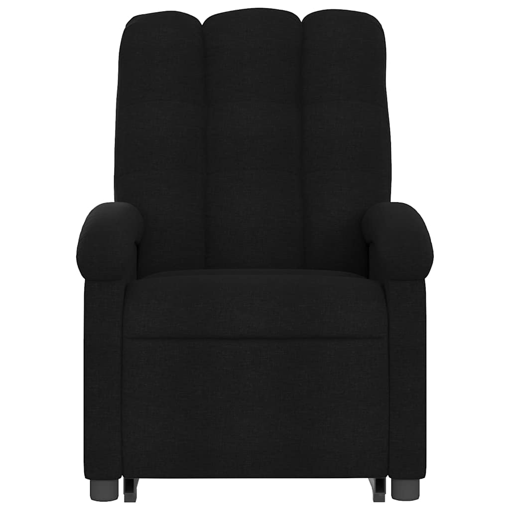 Poltrona de massagens reclinável elevatória tecido preto