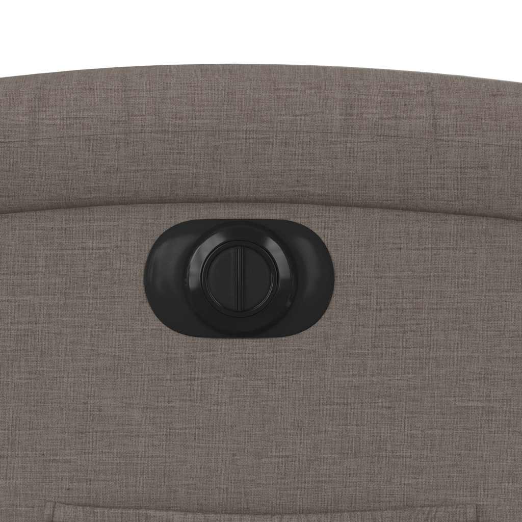 Poltrona elétrica reclinável tecido cinzento-acastanhado