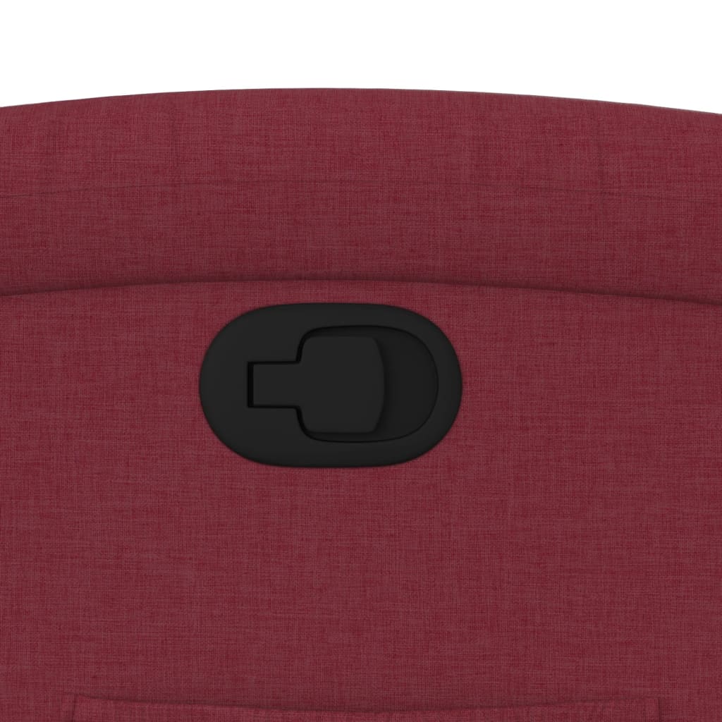 Poltrona reclinável elevatória tecido vermelho tinto