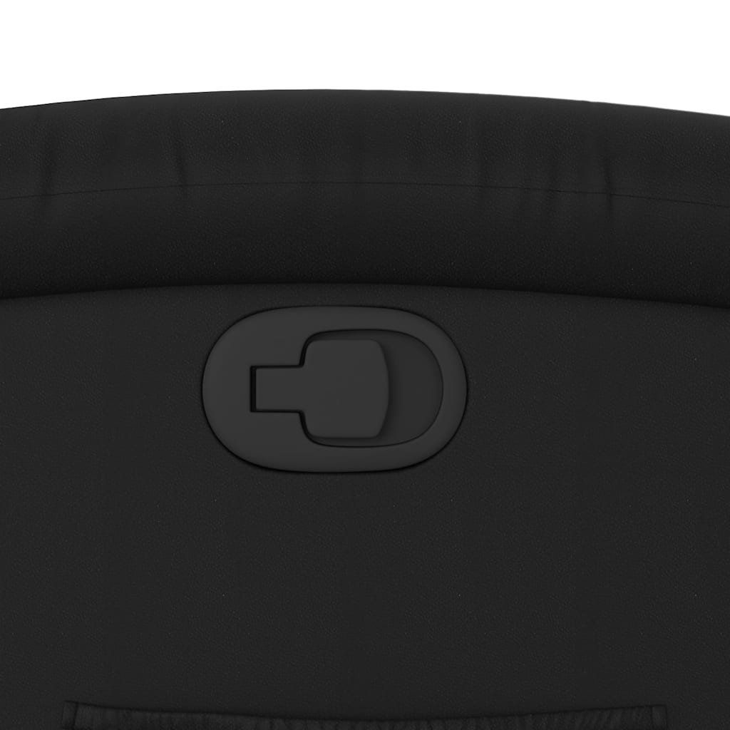 Poltrona reclinável elevatória couro artificial preto