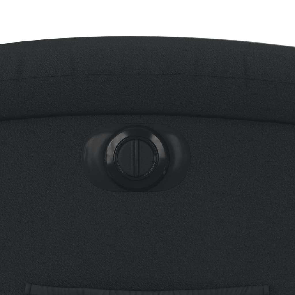 Poltrona reclinável elétrica couro genuíno preto