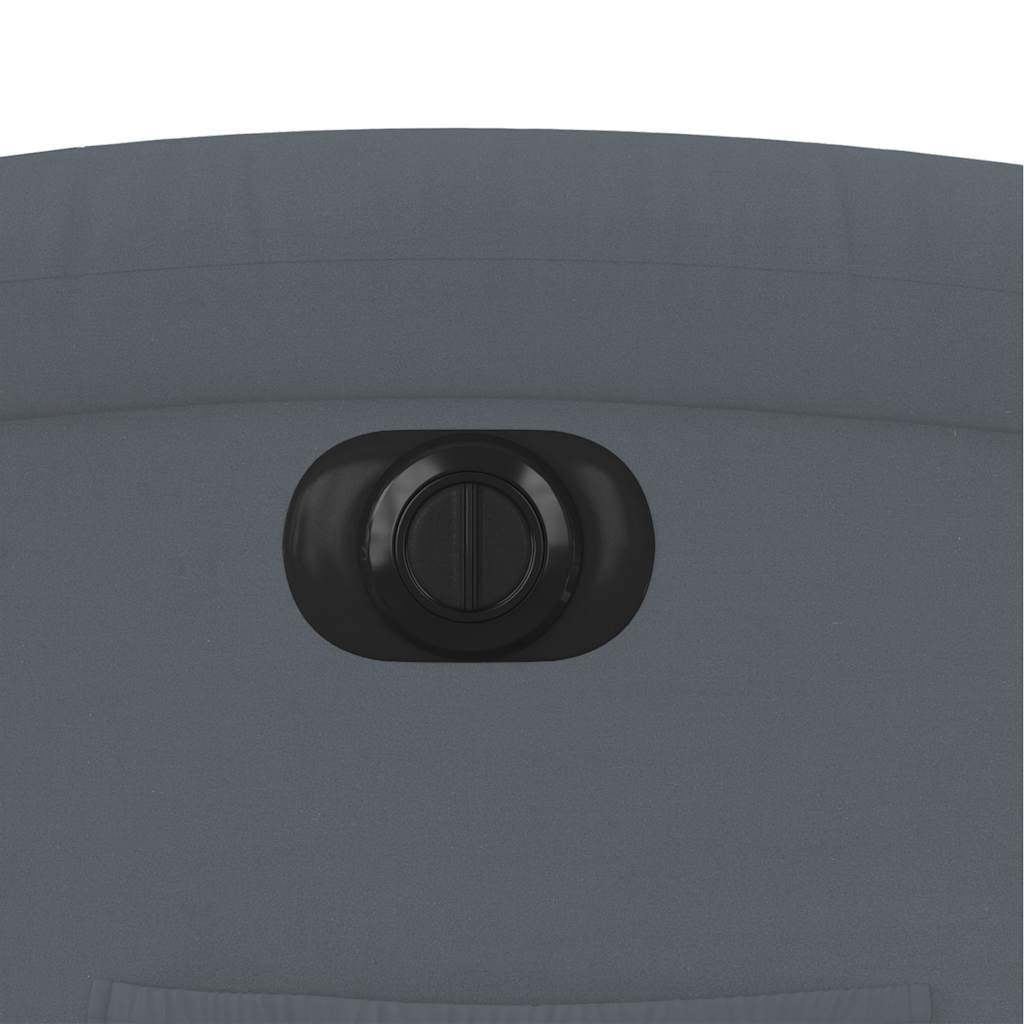 Poltrona reclinável elétrica veludo cinzento-escuro