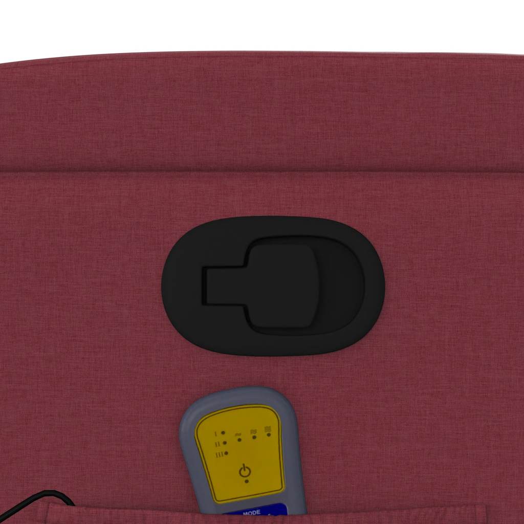 Poltrona de massagens reclin. elevatória tecido vermelho tinto