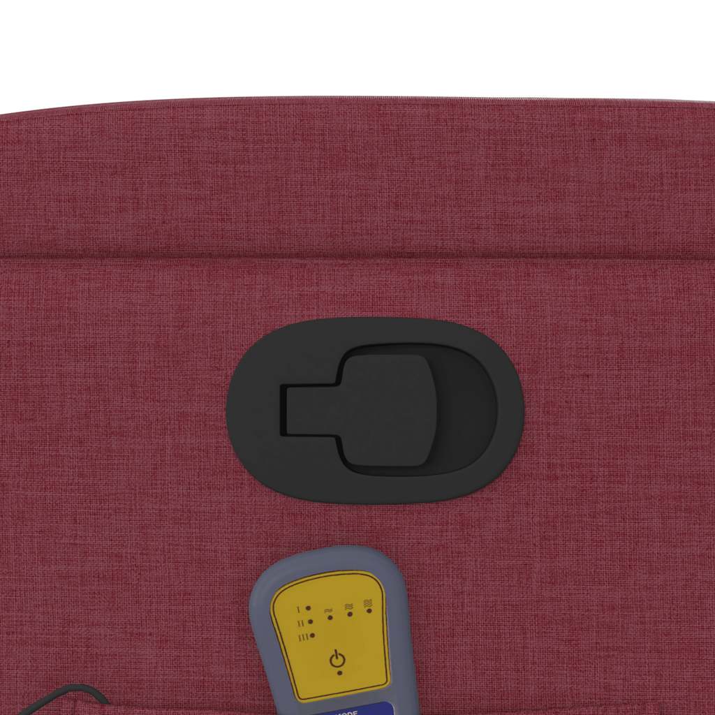 Poltrona de massagens reclin. elevatória tecido vermelho tinto