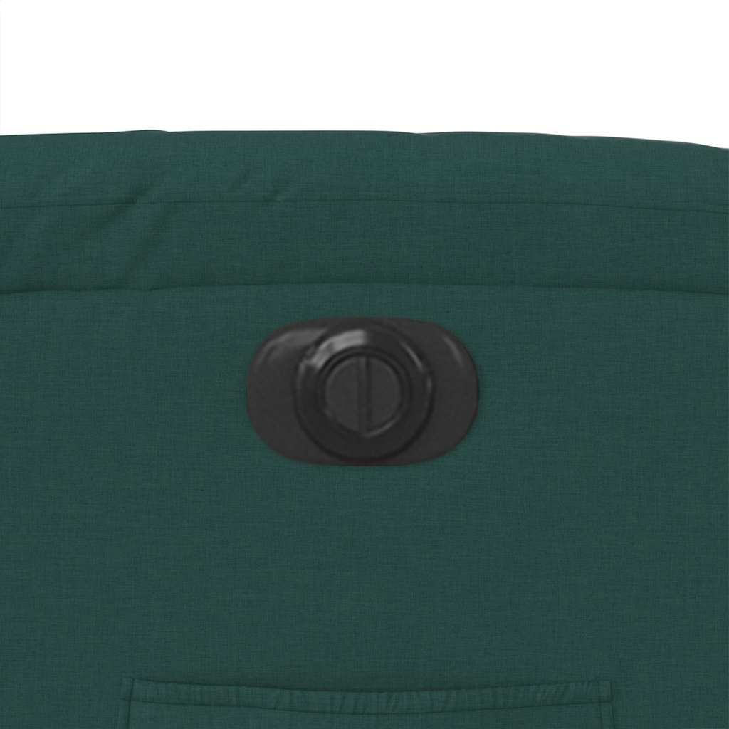 Poltrona elétrica reclinável tecido verde-escuro