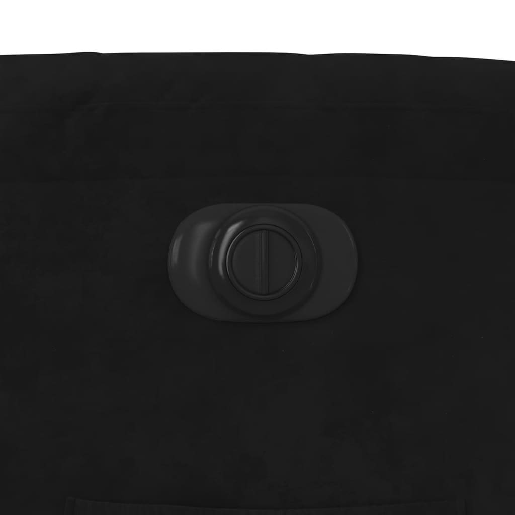 Poltrona de massagens reclinável veludo preto