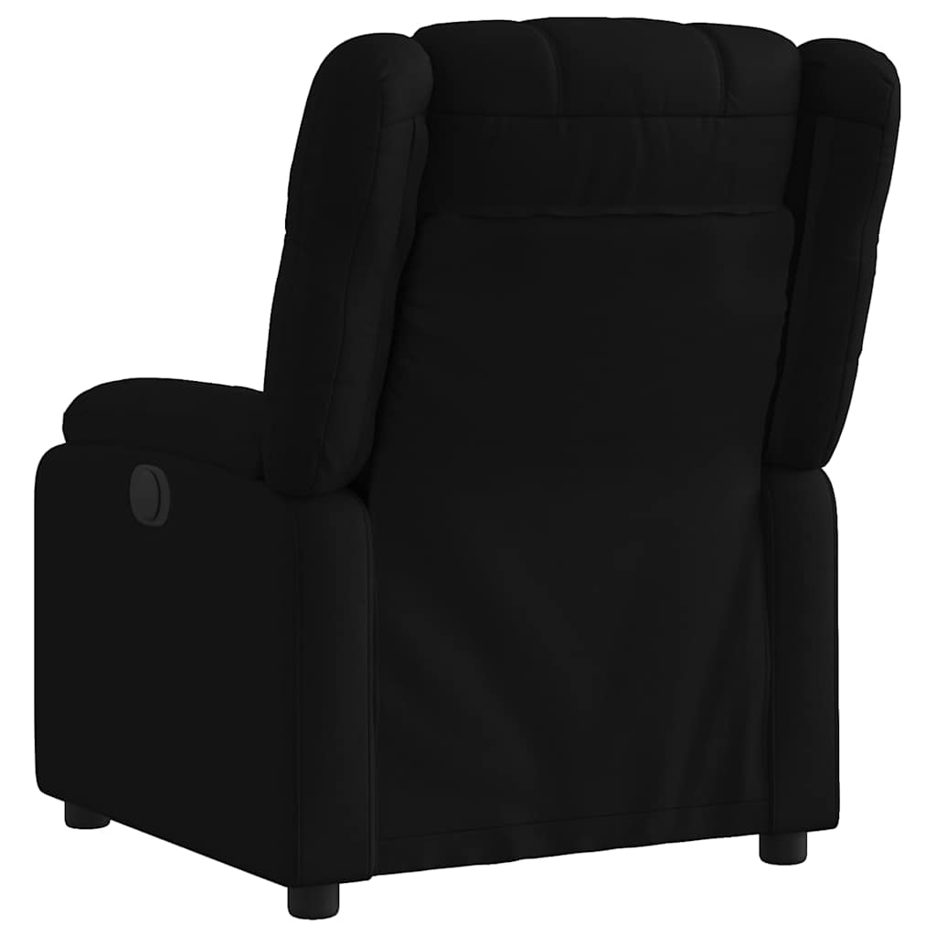 Poltrona elétrica reclinável tecido preto