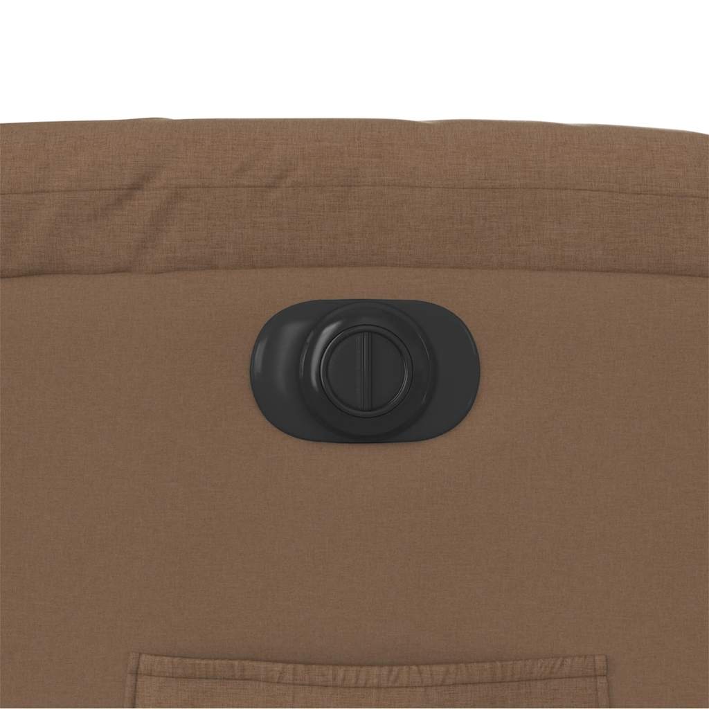 Poltrona elétrica reclinável tecido castanho