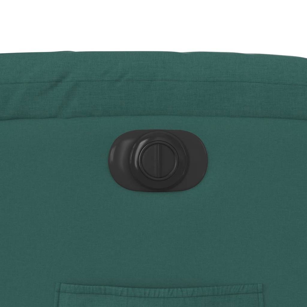 Poltrona elétrica reclinável tecido verde-escuro
