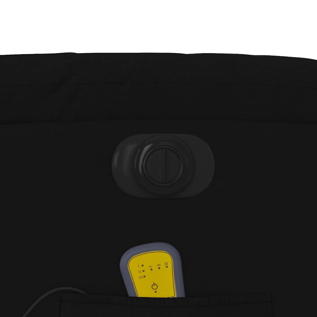 Poltrona reclinável de massagens elétrica tecido preto