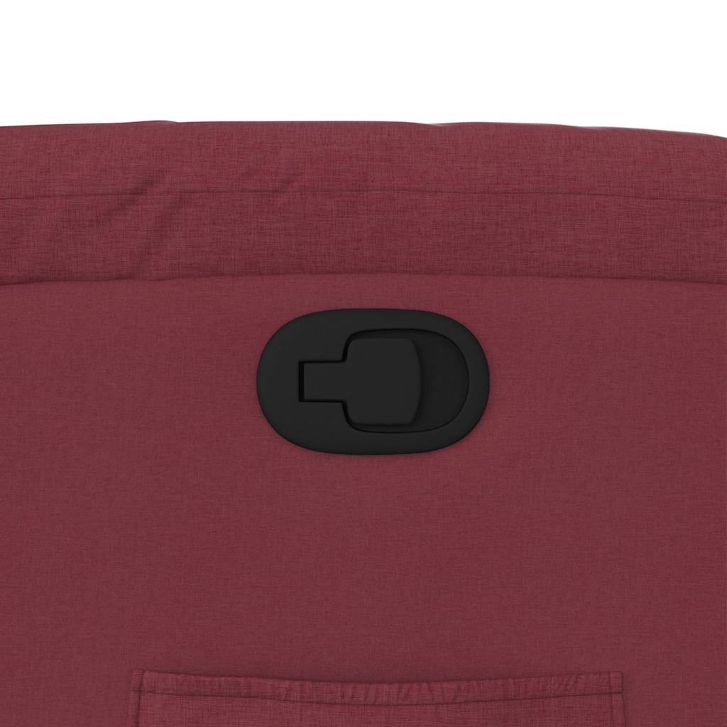 Poltrona reclinável elevatória tecido vermelho tinto