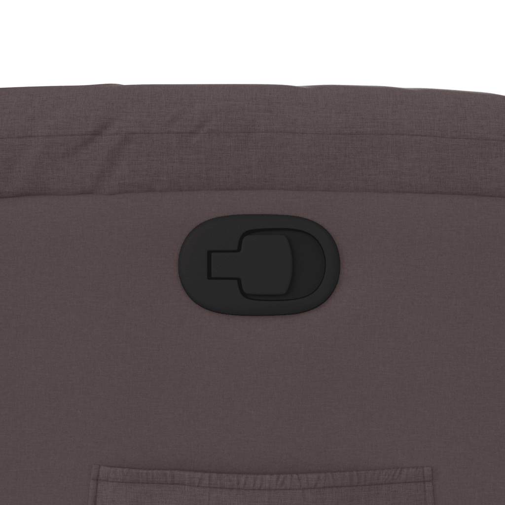 Poltrona reclinável elevatória tecido castanho-escuro