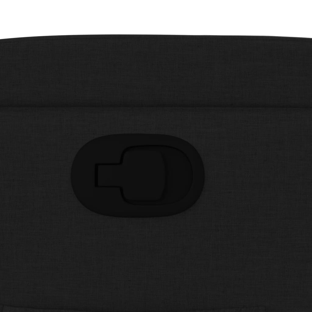 Poltrona reclinável em tecido preto