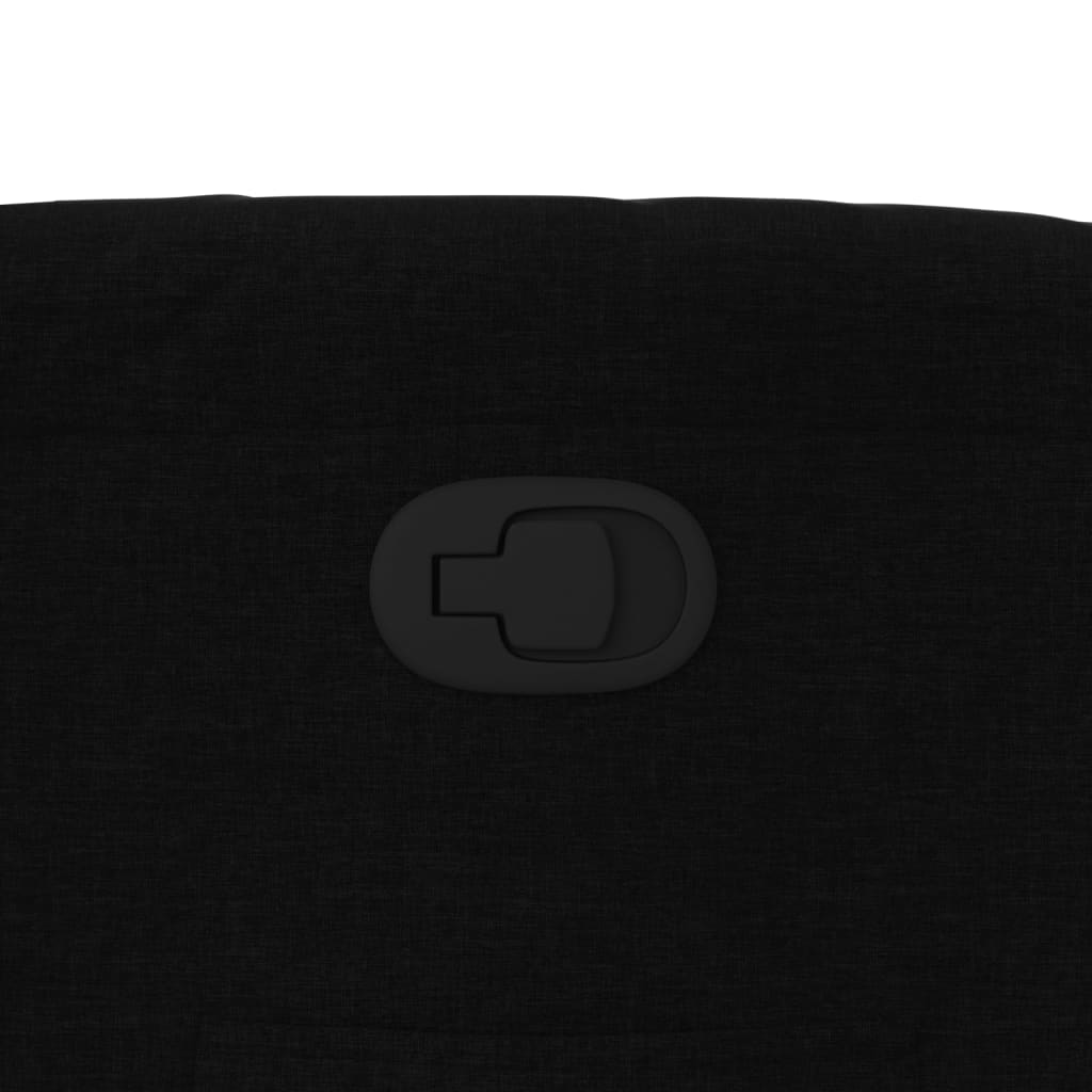 Poltrona reclinável em tecido preto