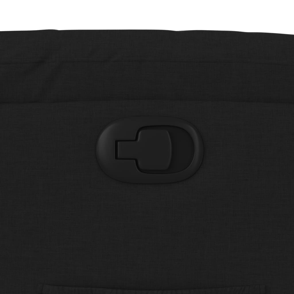 Poltrona reclinável em tecido preto