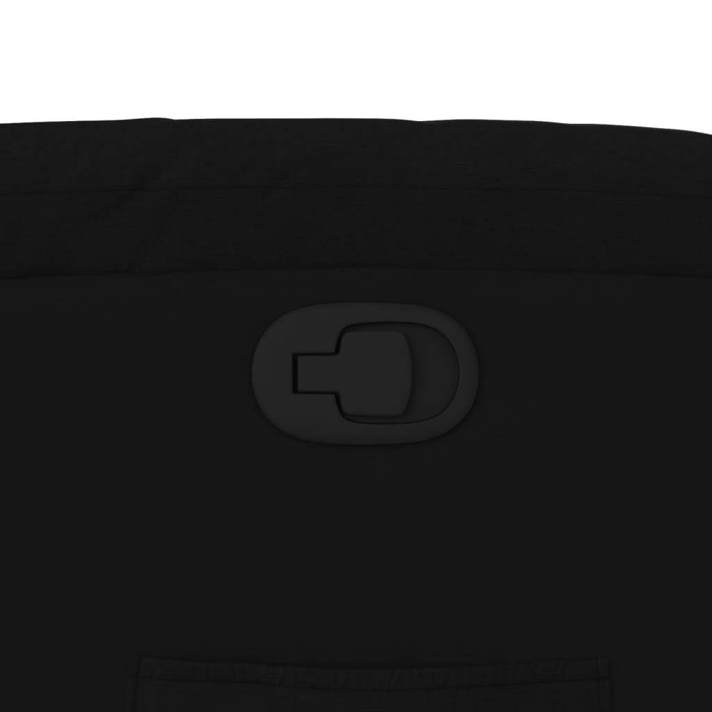 Poltrona reclinável em tecido preto