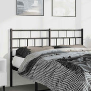 Cabeceira de cama 135 cm metal preto