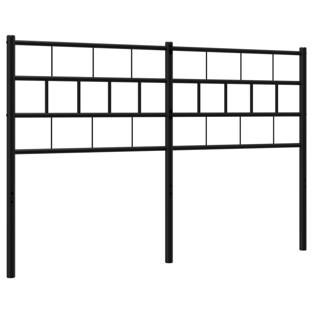 Cabeceira de cama 140 cm metal preto