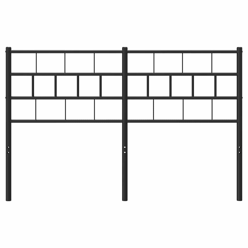 Cabeceira de cama 150 cm metal preto